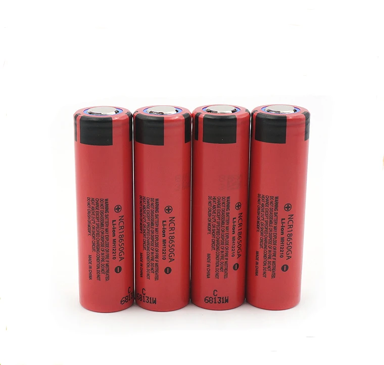 4pcs/lot Original Panasonic NCR18650GA 18650 3.7V 3500mAh 30A discharge Rechargeable Lithium Battery Flashlight Batteries Cell