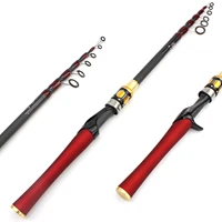 new 1 8m 2 1m 2 4m 2 7m carbon lure rod fast spinning casting rod portable telescopic fishing rod pole fishing tackle pesca