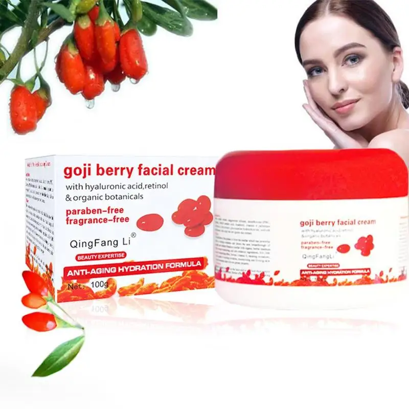 

100g Goji Berry Face Cream Wolfberry Whitening Wrinkle Cream Retinol Chinese Skin Care Moisturizing Cream Hyaluronic Acid