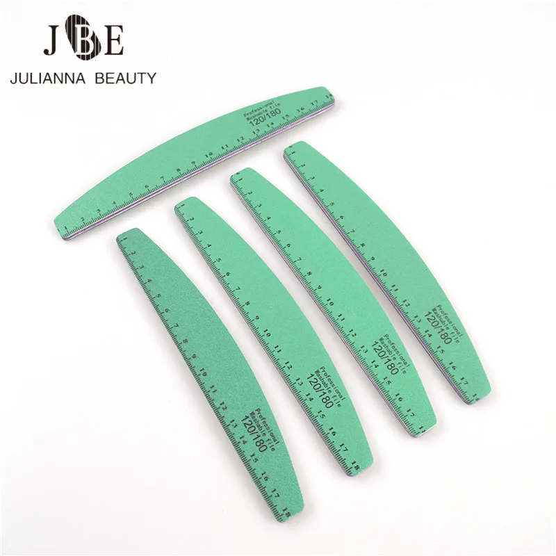 Пилка для ногтей 7 шт. 120/180 зеленая шлифовальный аппарат маникюра | Красота и