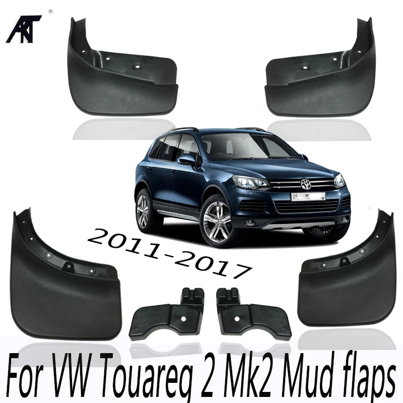 

For VW Touareg 2 Mk2 2011-2017 Mudflaps Splash Guards Front Rear Mud Flap Mudguards 2012 2013 2014 2015 2016 7P5 Set Mud Flaps