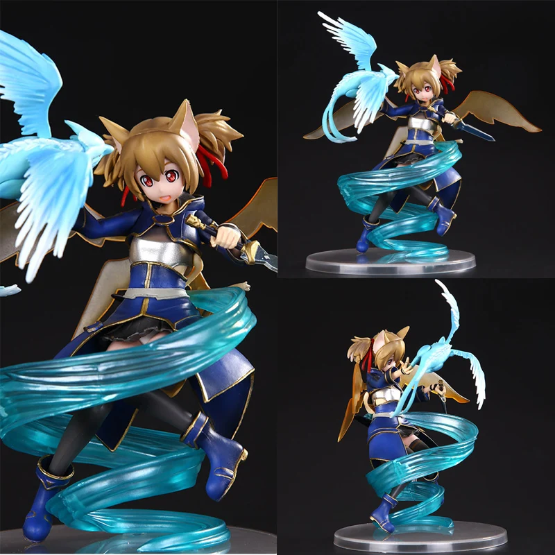 18 см аниме Меч Art Online II Silica ALO Ver. Забавные Рыцари Ayano Keiko 1/8 ПВХ экшн фигурка Модель