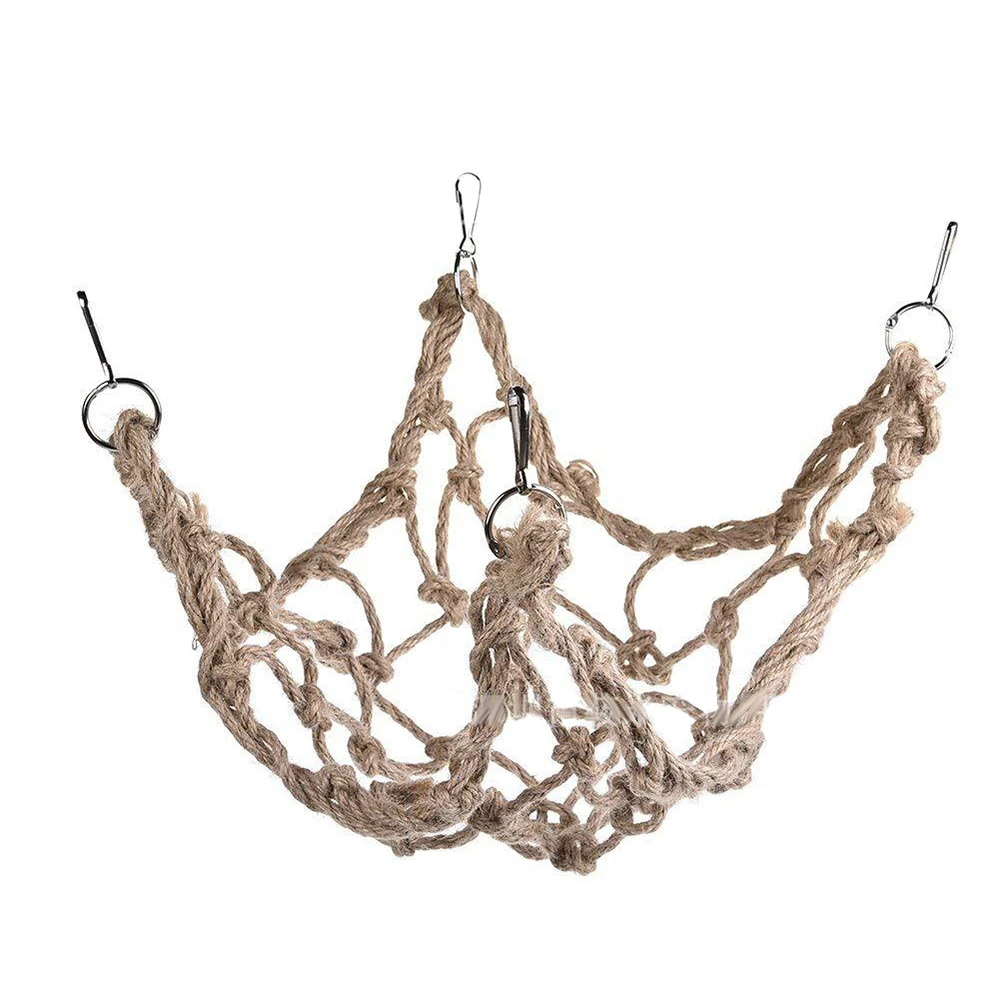 

Parrot Climbing Nets Squirrel Bird Hammock Pet Toys With Thick And Reinforced Hemp Rope Net Durable Three Sizes