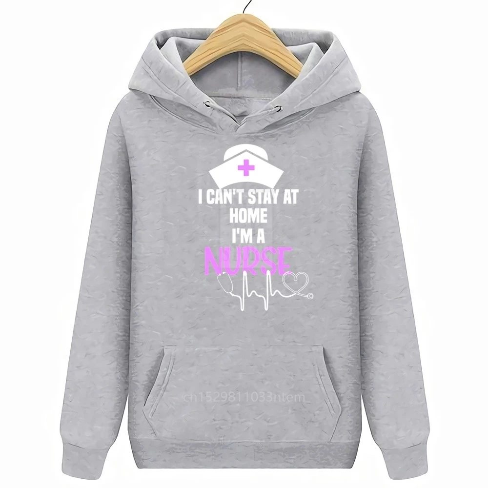 

2020 Fashion Men T Shirt I cant stay at home im a nurse cant stay at home gift round neck cool man s T shirt