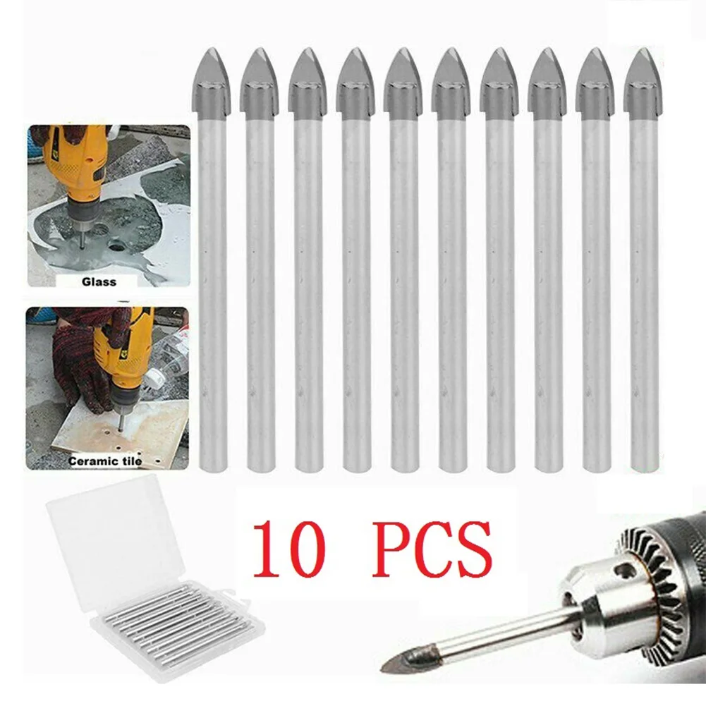 

Tungsten Drill Bit Carbide Cross 6mm 10x Titanium Ceramic Drill Useful