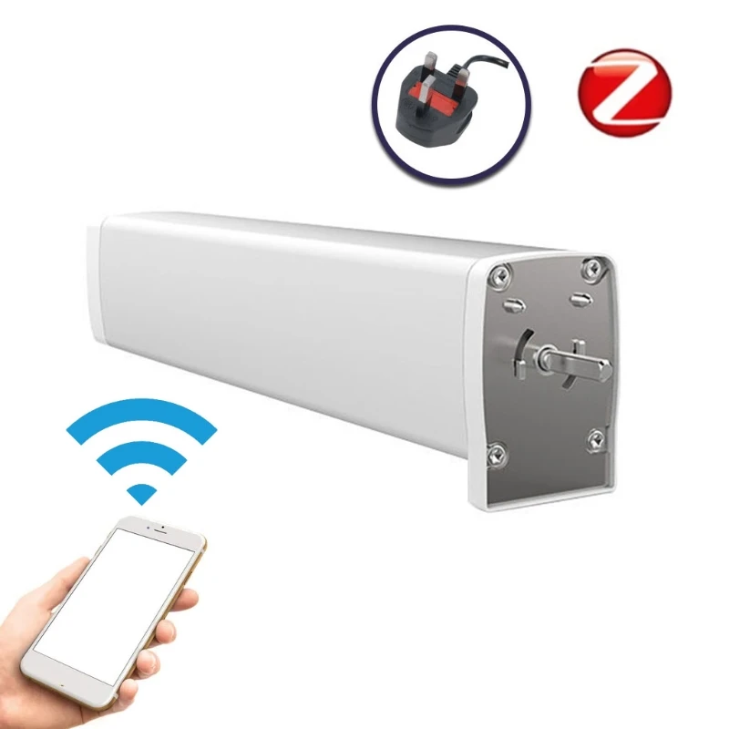 

K1KA Tuya Zigbee Motorized Roller Shade Curtain Motor Works with Alexa Google-assistant Sound Insulation Design for Home