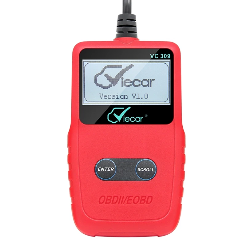 Viecar V309 OBDII EOBD Diagnostic Scanner VC 309 OBD OBD2 Diagnosis Tool Support For SAE J1850 Protocols |