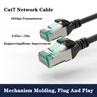 Черные Ethernet-кабели RJ45 CAT7, сетевые соединительные кабели SFTP, сетевой патч-корд Cat 7, экранированный LSZH (0,25 м3 м20 м25 м30 м)