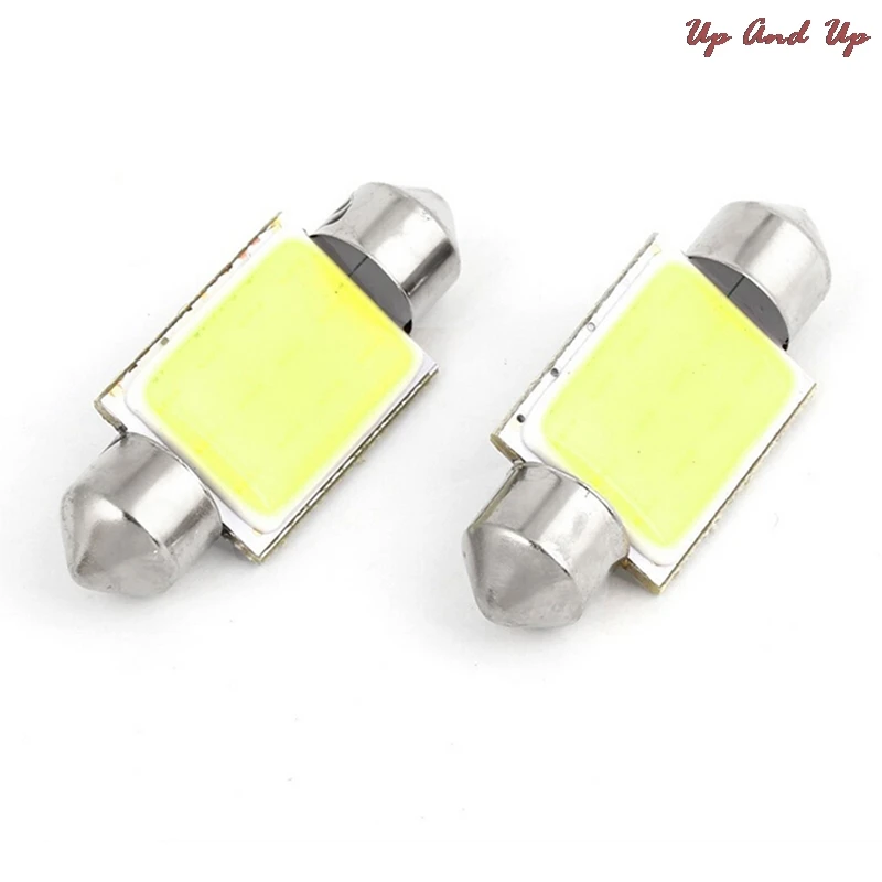 

Delicate New Arrival 36mm White 12 COB Festoon Dome Light Car Lamp DC 12V for Car Internal