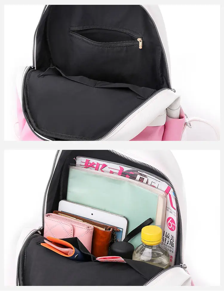 

PU Lady Leather Backpacks Casual Female Business Bags Teenage Girls School Bags Retro Women Backpack Fashion Girls Shoulder Bags