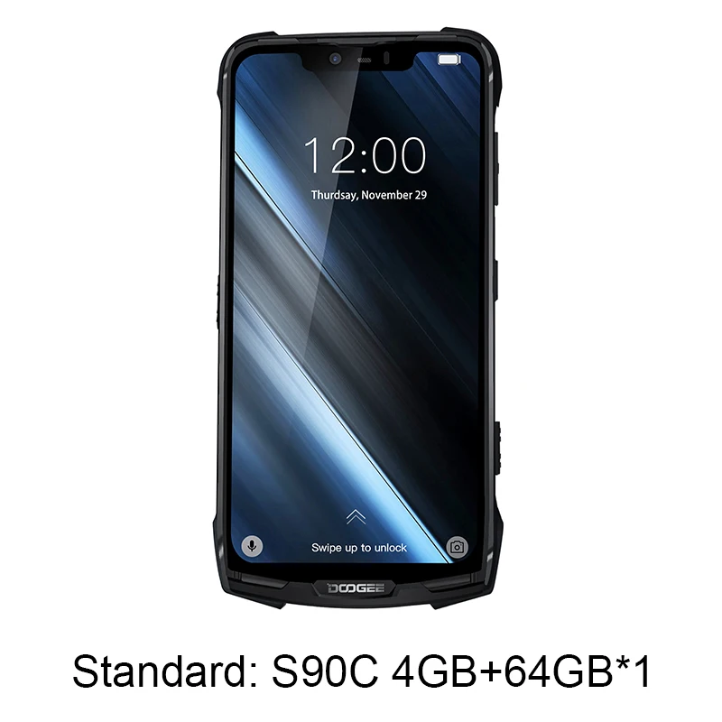 Doogee S90C модульный прочный мобильный телефон IP68 6,1" дисплей Helio P70 Восьмиядерный 4 Гб 64 Гб 5050 мАч 16 Мп+ 8 Мп Android 9,0 12V2A - Цвет: Standard