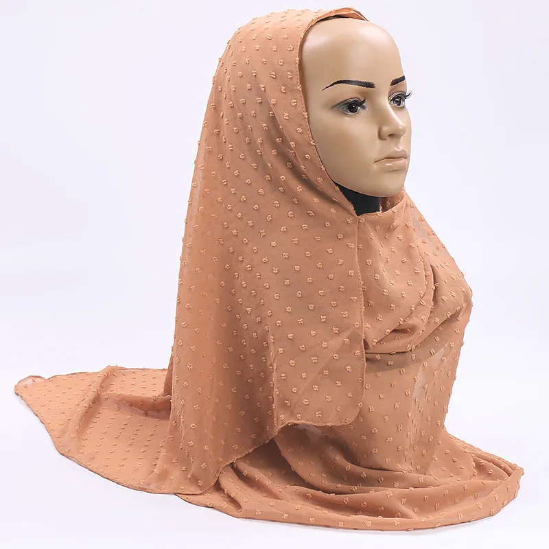 

Double Chiffon Hijab Scarf Femme Musulman Shawls And Wraps Head Scarves Muslim Headscarf Malaysia Hijab Female Foulard