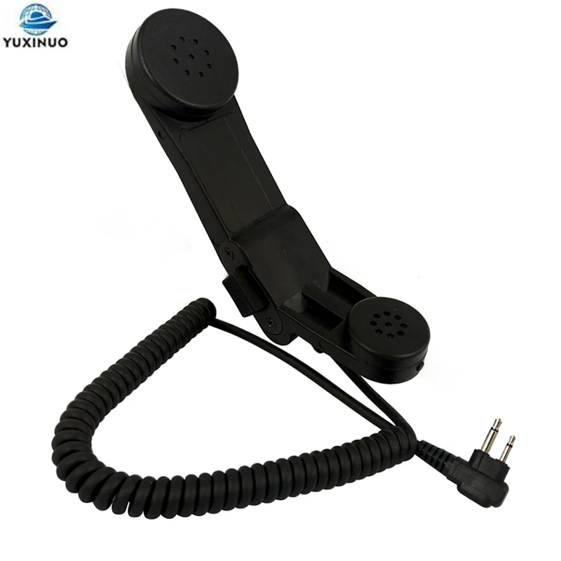 

Military Handheld Telephone PTT Shoulder Mic Speaker Microphone for Motorola 2 Pin Plug Connector Two Way Radio Walkie Talkie