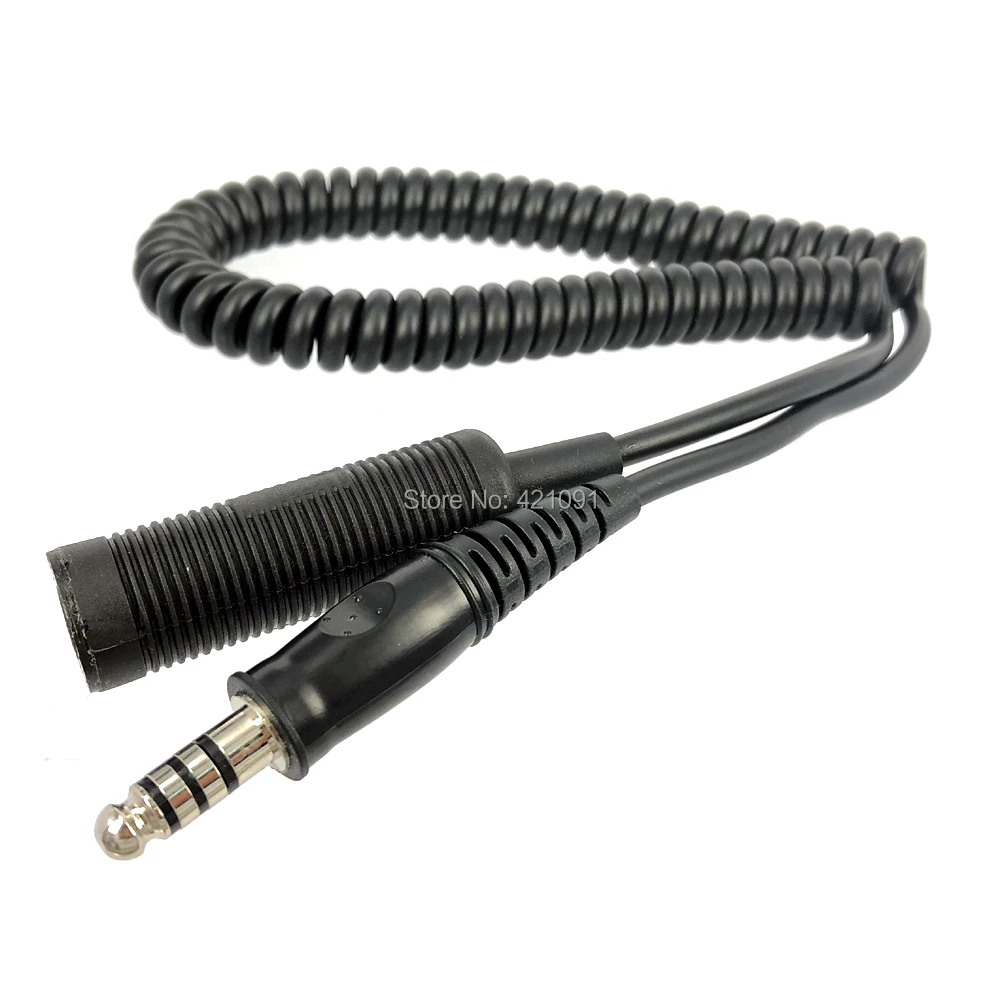 Головная гарнитура для стрелка Удлинительный кабель военных вертолетов