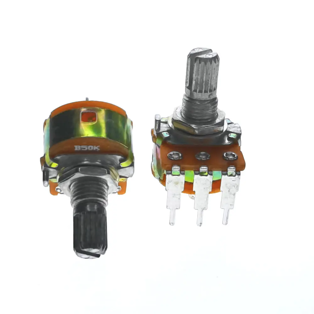 2 шт. маленькая изогнутая ножка с переключателем для усилителя звука 50K 100K |