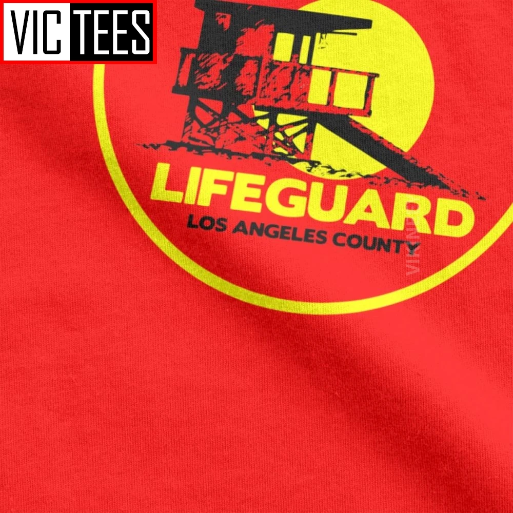 Мужская футболка Baywatch Lifeguard забавные 100% хлопковые пляжные часы Bay спасательная
