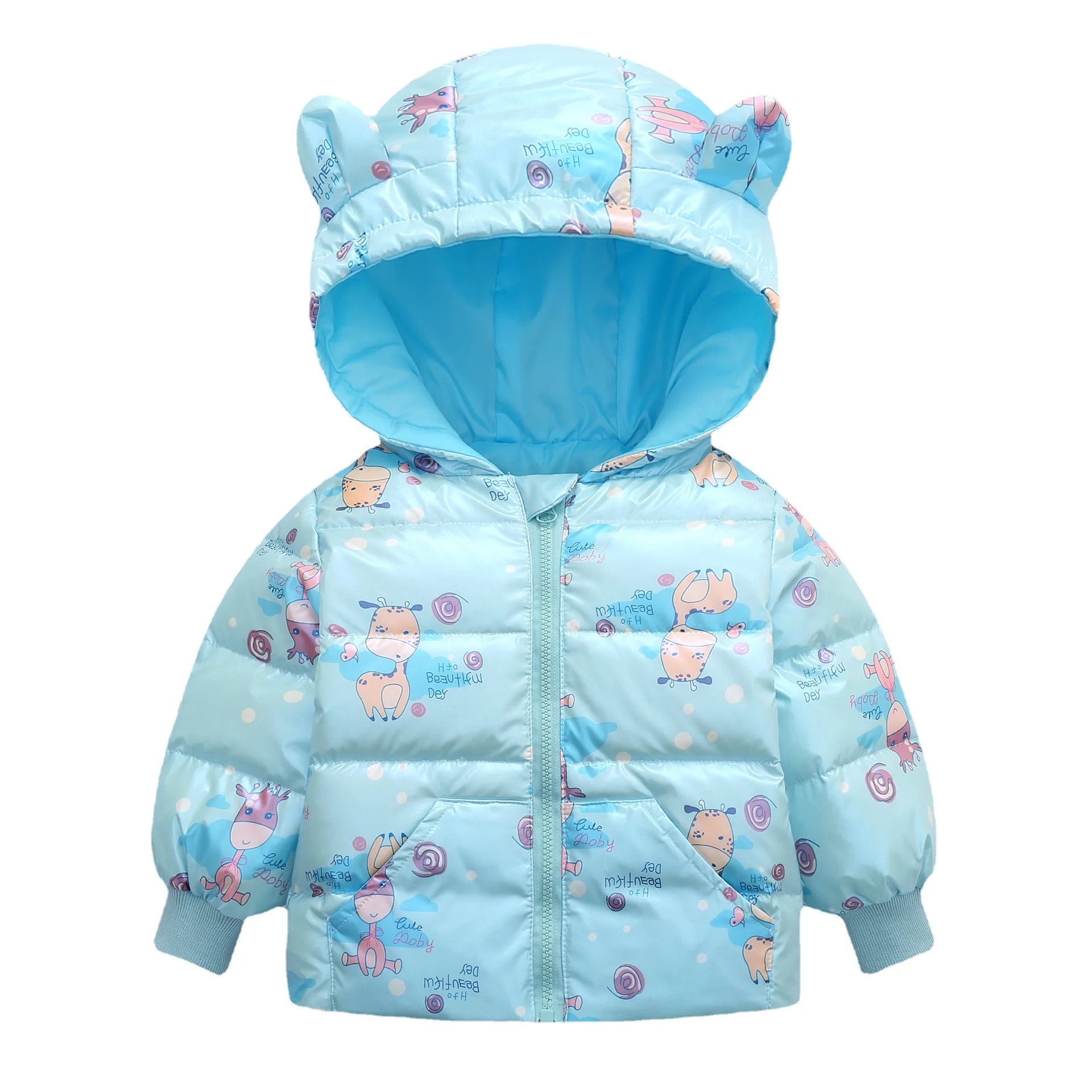 

2021 High-end Baby Girls Hooded Down Jackets For Kids Coats Autumn Boys Thin light Duck Warm Jacket Coat Toddler Girl Outerwear