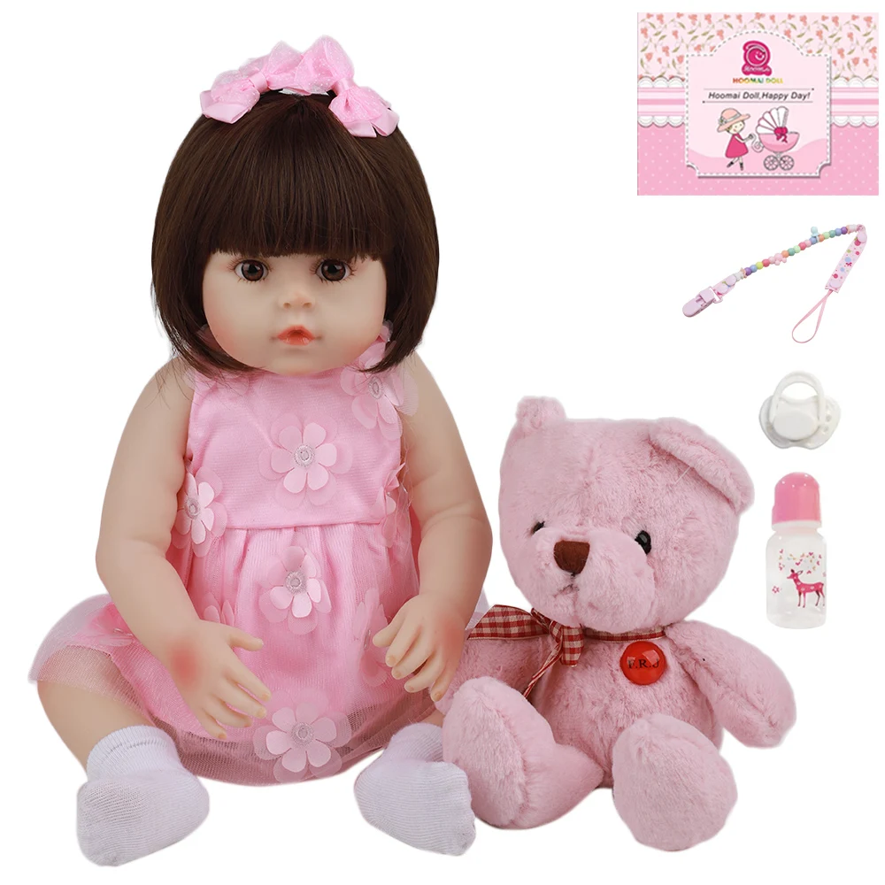 19 &quotгорячая Распродажа ручная работа все силиконовые детские куклы ToyAlive модные