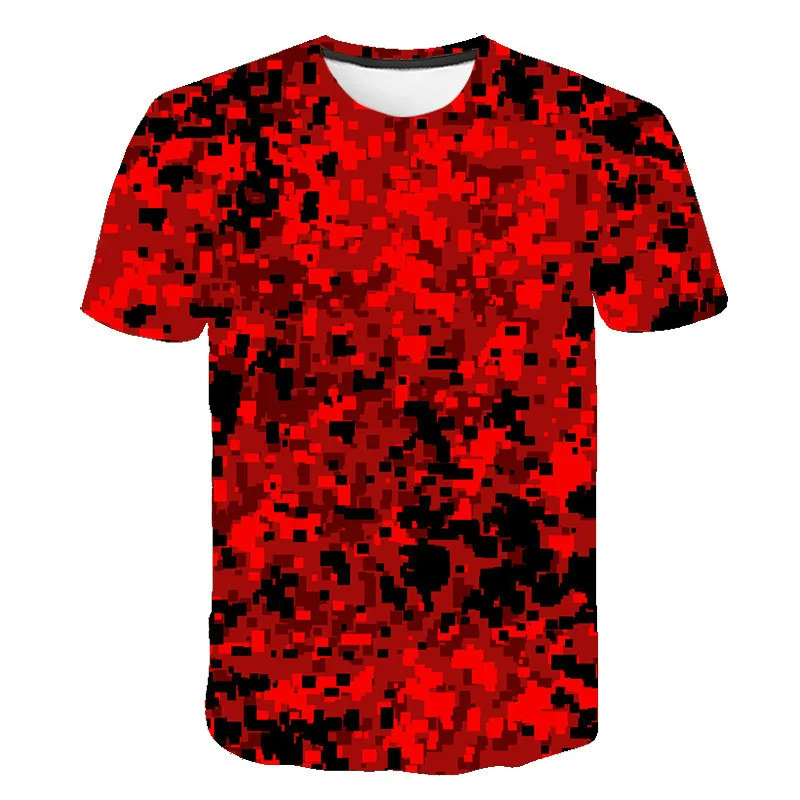 

Men's and women's camouflage short-sleeved 3d printing T-shirt fashion breathable T-shirt size S-6xl summer 2021