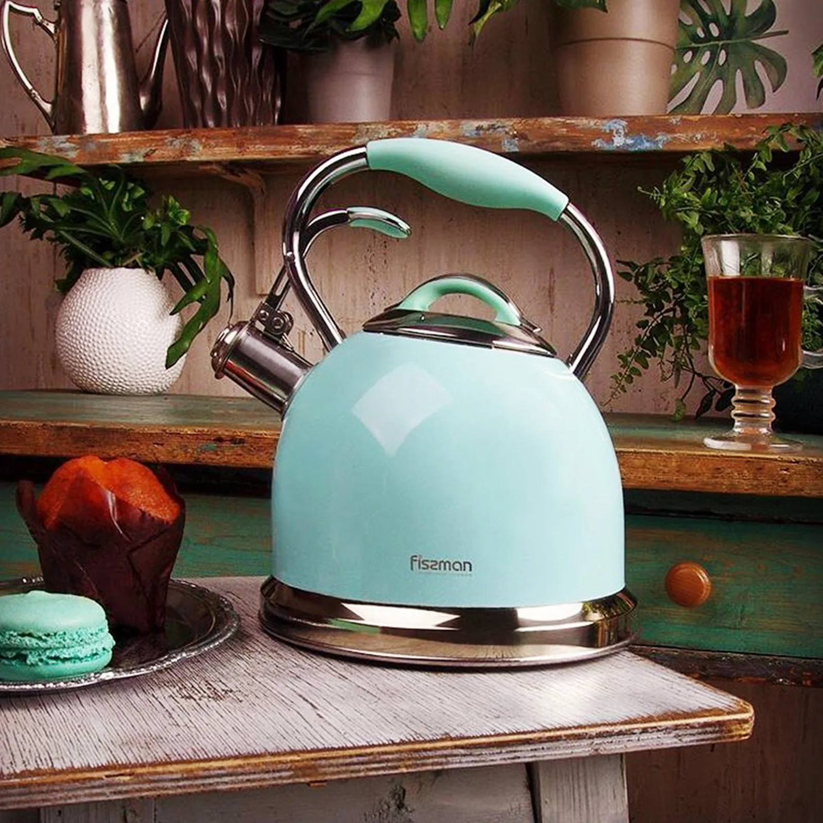 

Chinese Gas Whistling Teapot Kettle Stainless Steel Large Capacity Kettle Induction Cooker Gas Chaleira Kitchen Supplies EB50SH