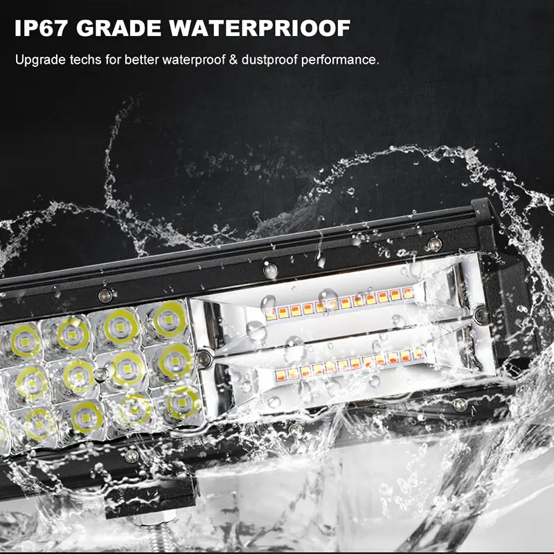 20 дюймов 288 Вт трехрядный прямой светодиодный свет светильники для баров Рабочая