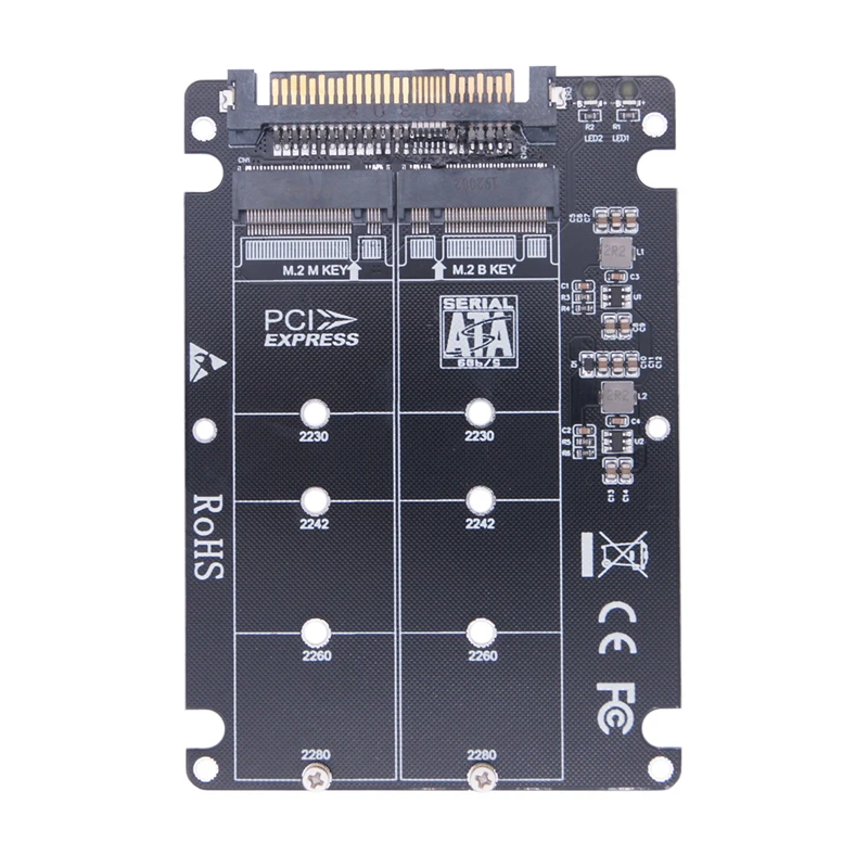 SSD Adapter M.2 SSD to U.2 Adapter M.2 NVMe Key B/M NGFF SSD to PCI-e U2 SFF-8639 Adapter PCIe M2 Converter for Desktop Computer