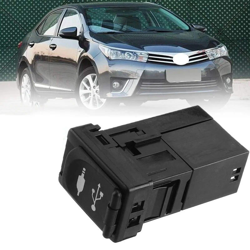 Автомобильный AUX USB порт адаптер Jack авто для Toyota Rav4 Camry Yaris Corolla Avalon 86190 0R010 пластик