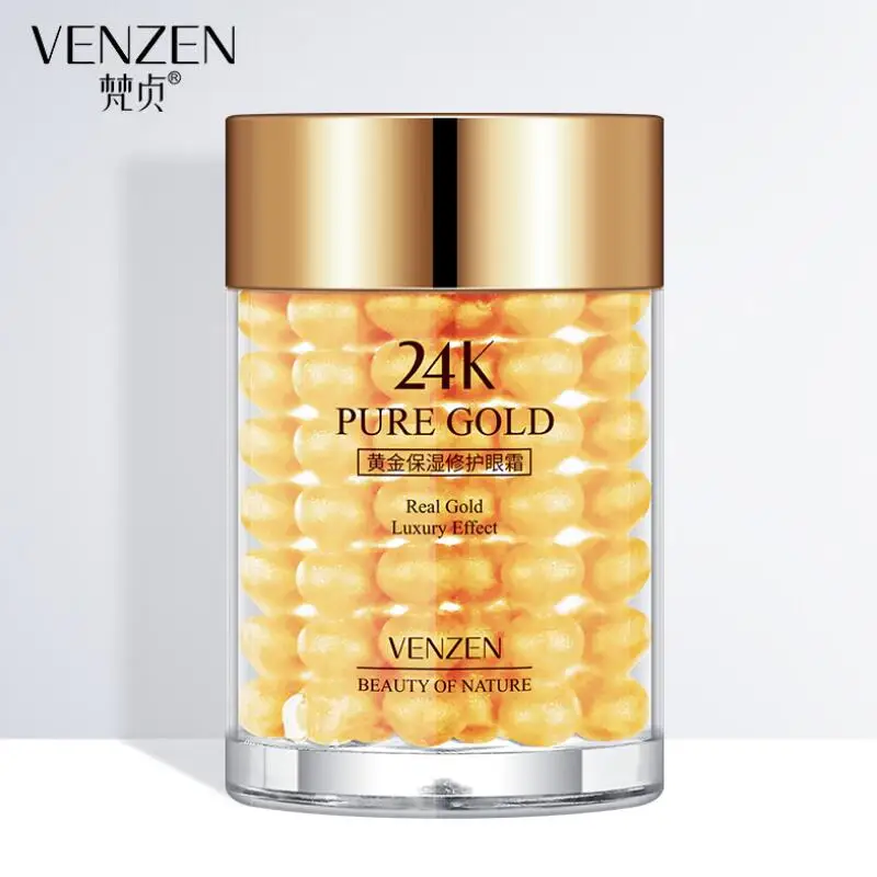 VENZEN 24K золото увлажняющий крем для век против морщин отечности удаление темных