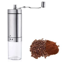 manual coffee grinder coffee maker ceramics core 304 stainless steel hand burr mill grinder ceramic corn coffee grinding machine