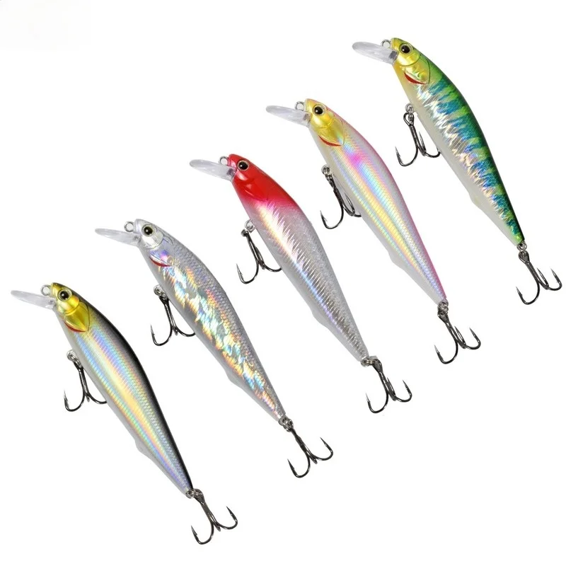 

CCLTBA Long Casting Minnow Jerkbait Wobbler Lures Artificial Hard Bait Slow Sinking Minnow Bass Fishing Tackle
