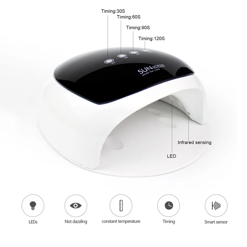 Солнечная 4S УФ лампа для ногтей 52 Вт гель дизайна металлический Сушилка