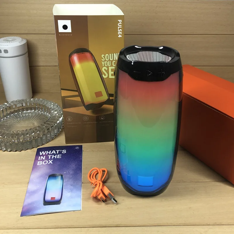 Jbl Pulse 4 Portable Bluetooth Speaker With Led Light Ipx7 Waterproof Subwoofer Wireless Outdoor | Электроника