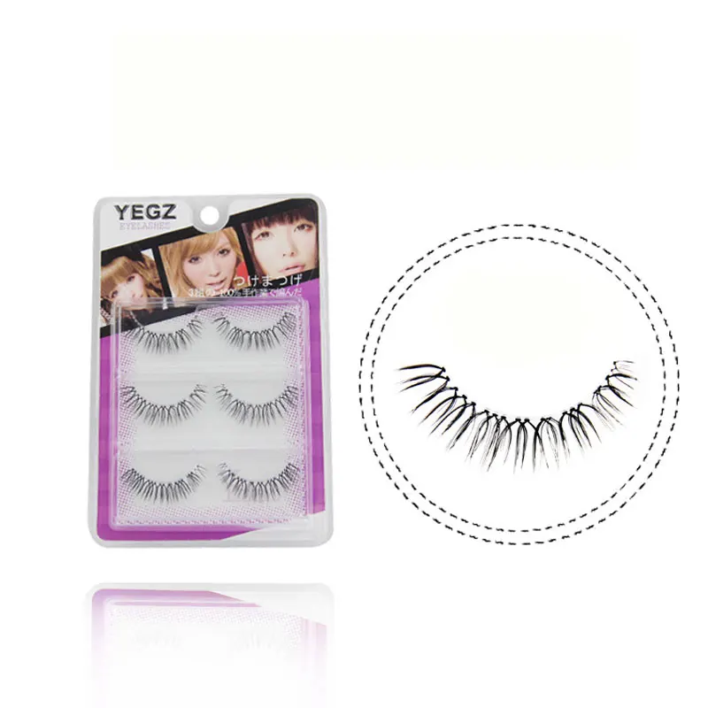 

9/10/30Pair 3DMink False Eyelashes Handmade Transparent Stem Natural Thick Curl Long Cross Eyelashes Makeup Thick Fake Eyelashes