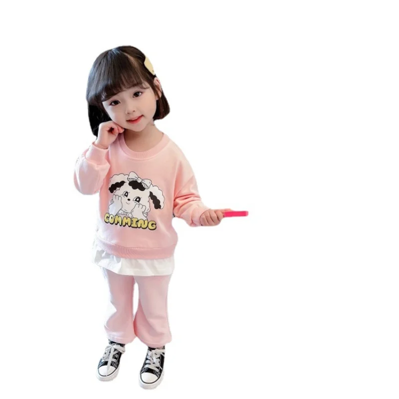 

Cartoons Spring Summer Children's Clothes Set Baby Girls Sweatshirts + Pants 2pcs/Set Kids School Beach Outdoor Teenage Girl Clo