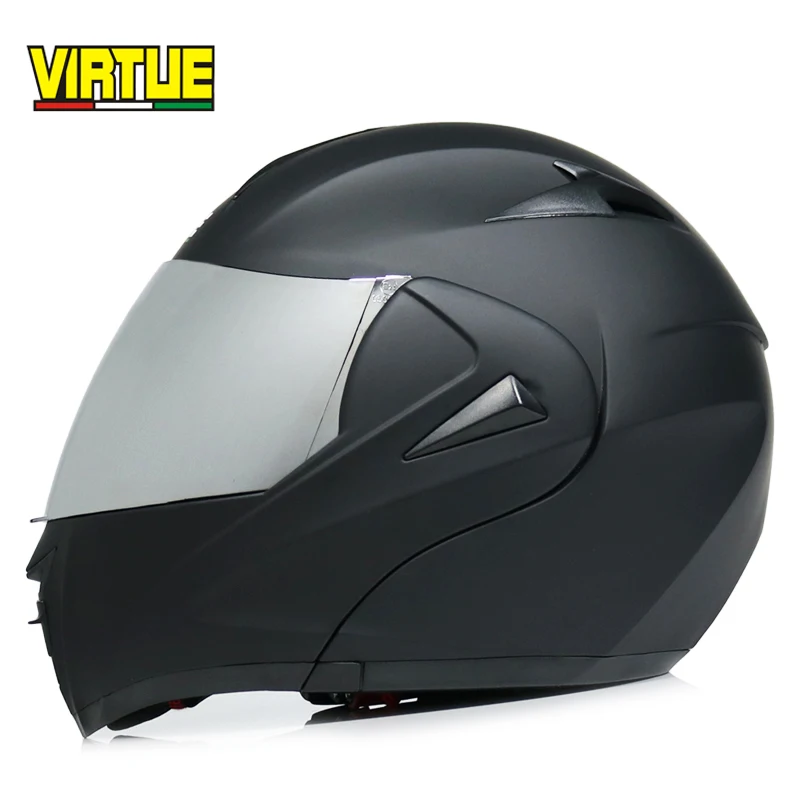 Высокое качество casco capacetes мотоциклетный шлем с двойным козырьком модульный откидной шлем для мотокросса DOT утвержден - Цвет: c1