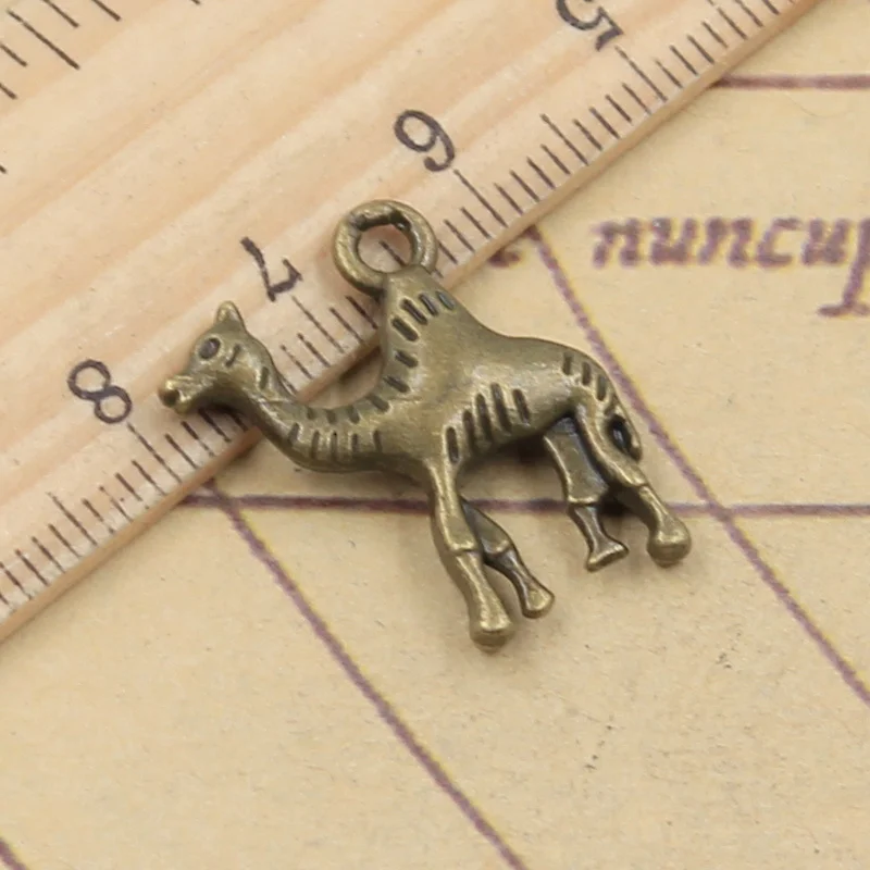 12 шт. Подвески Desert Camel 22x20 мм античные бронзовые Серебристые для изготовления