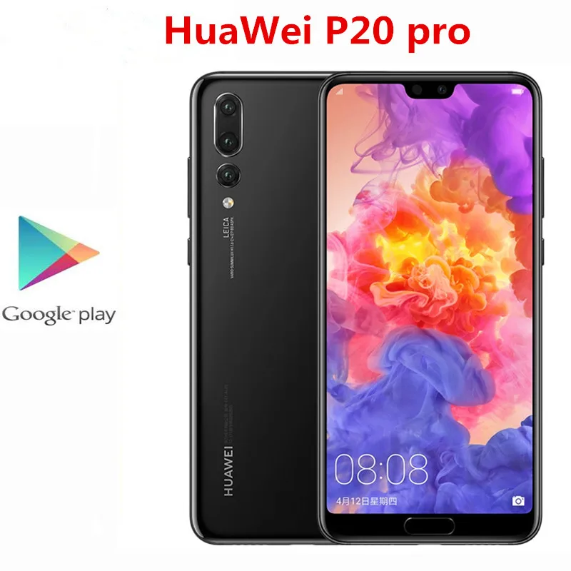 Оригинальный HuaWei P20 Pro 4 аппарат не привязан к оператору сотовой связи мобильный