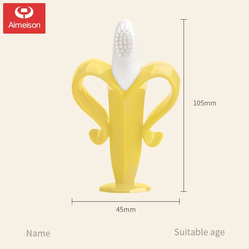 Прорезыватель в форме банана Aimeison Baby Детская силиконовая игрушечная зубная