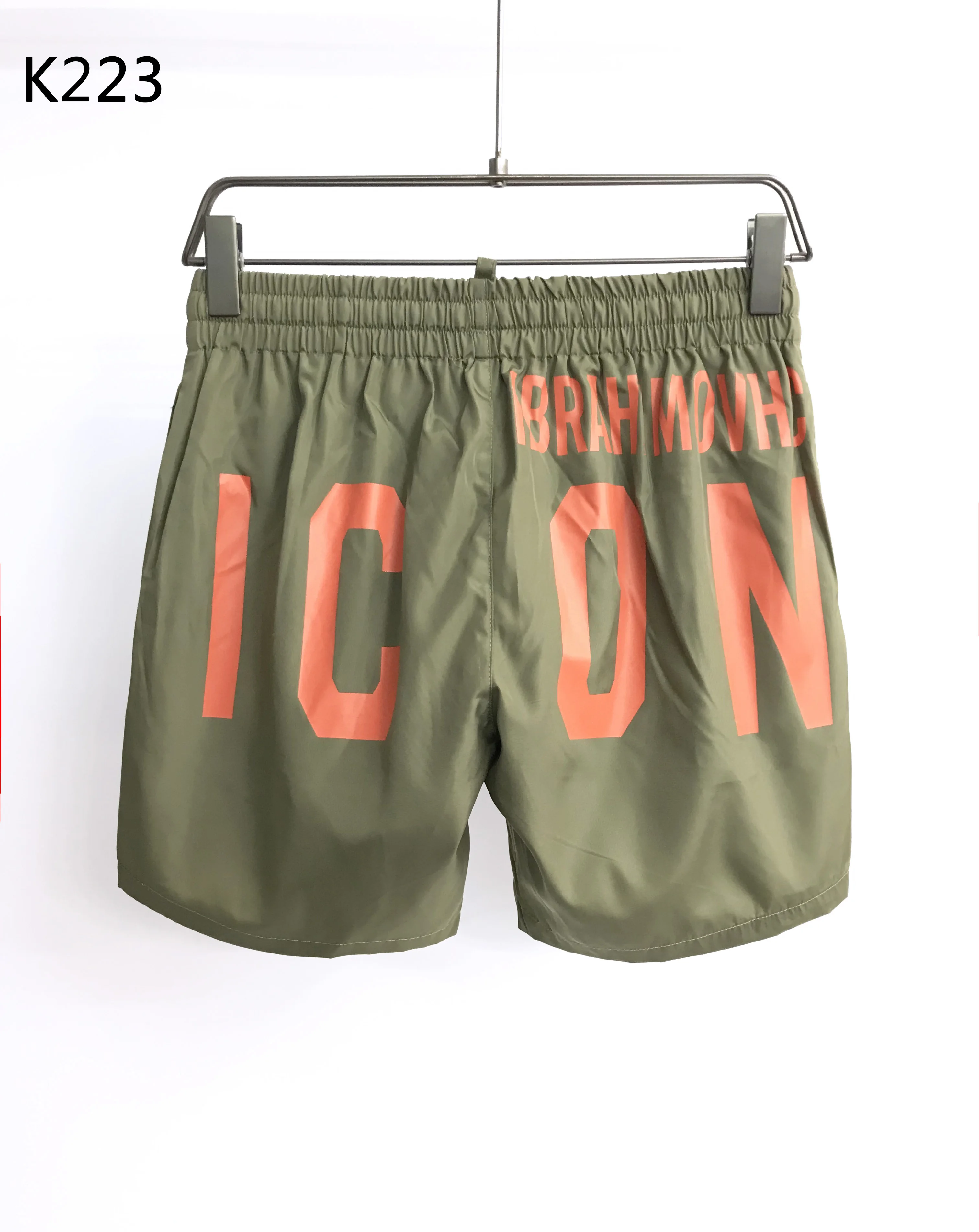 Новые мужские дышащие спортивные однотонные пляжные шорты DSQ с эластичной