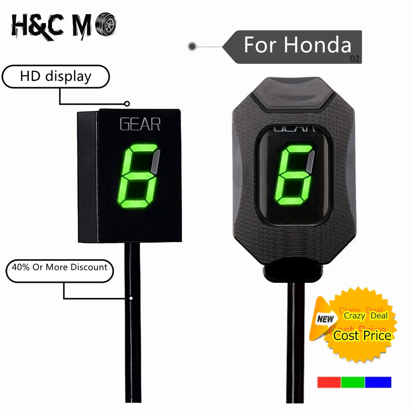 Индикатор передачи для Honda Hornet CBR600F F3 F4 F4i RR CB600F CBF500 VFR800 Fi 900RR 919RR 929RR 954RR аксессуары
