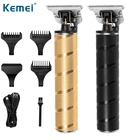 KM-T9 Pro Li T-Outliner электрический беспроводной триммер для волос для мужчин 0 мм болдуговая машинка для стрижки волос USB перезаряжаемая машинка для стрижки волос