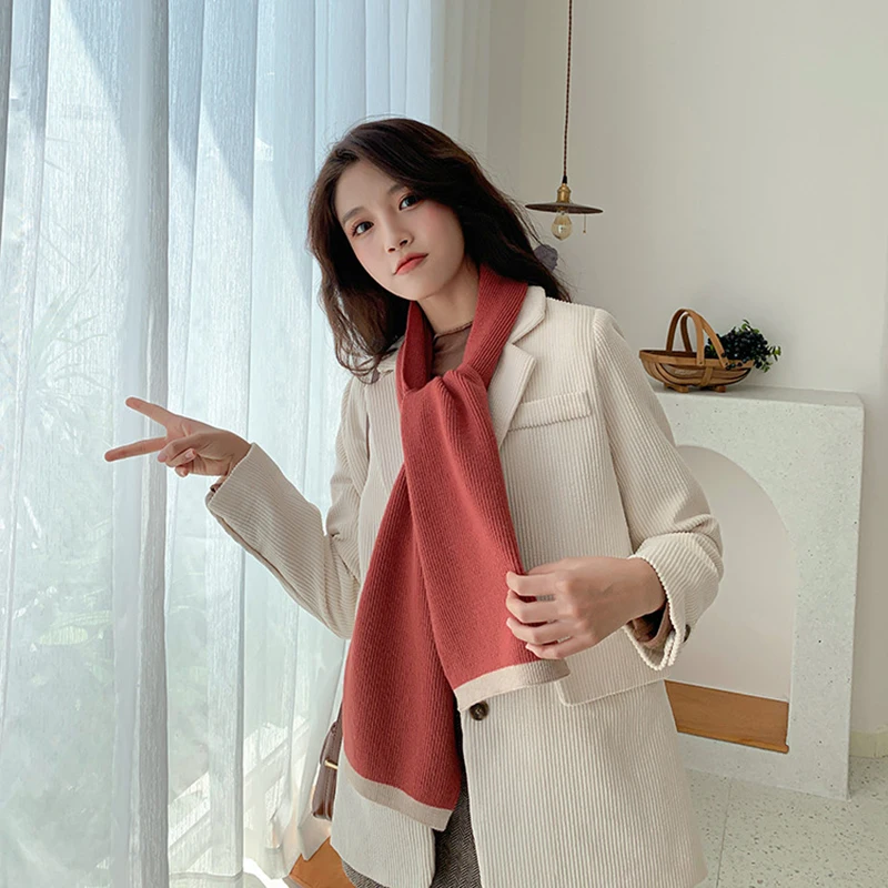 

Winter Thicken scarf Warm Knitted Long Scarf Classic Vintage Female Scarf Soft Pashmina Shawls Wraps Imitation Cashmere Scarves