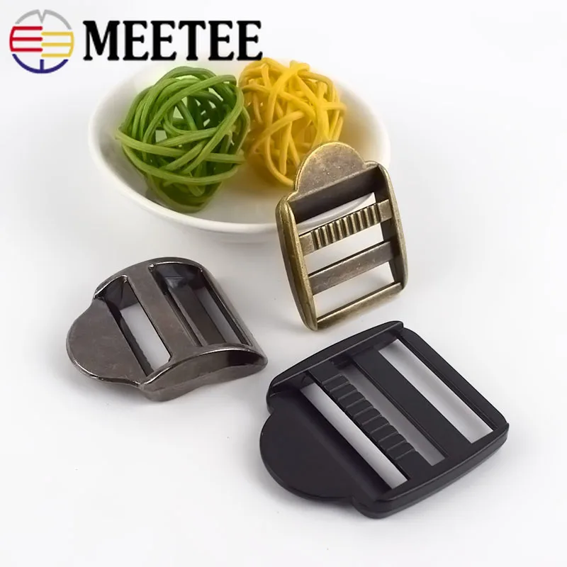 Meetee 4pcs ID20/25/32mmMetal Tri-Glide Backpack Shoulder Strap Adjustment Buckle DIY Webbing Belt AdjustClasp Buckles Accessory | Дом и сад