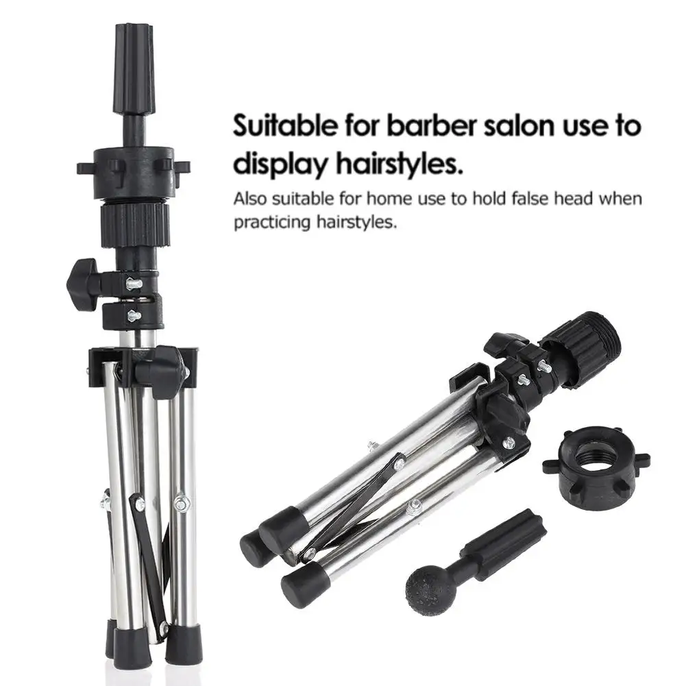 

Adjustable Tripod Stand Holder Mannequin Head Tripod Hairdressing Training Head Holder Hair Wig Stand Tool