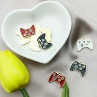 bulk 10 game console controller charm kawaii cabochons miniature video game pendants for jewelry making game controller charm u3