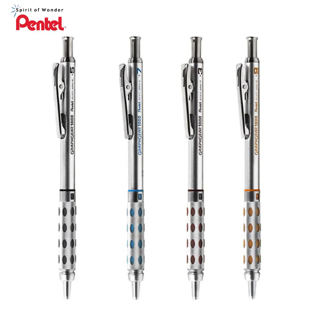 

Pentel Mechanical Pencil 0.5mm Drawing Automatic Pencils 2pcs PG1015 (13.17.19) 0.3/0.5/0.7/0.9mm Metal Penholder Graphgear1000