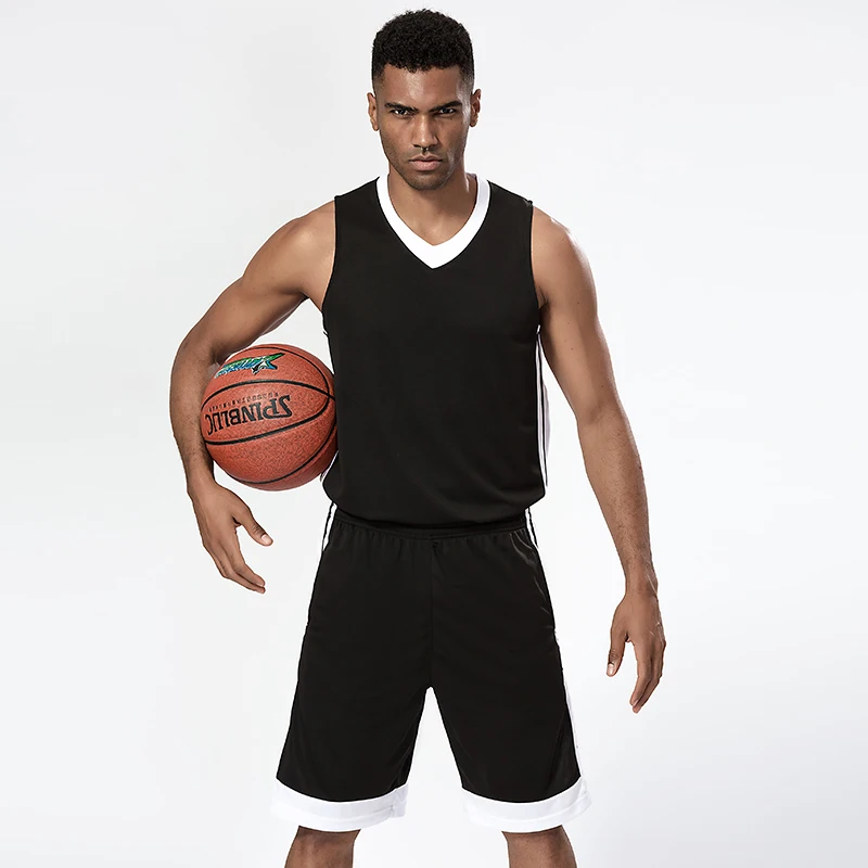 Баскетбольные майки для взрослых спортивные наборы дышащие ткани мужская и