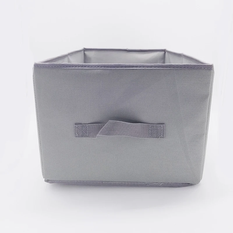 

linen Fabric folding storage box Kids Toy bin Handles for Home Closet Bedroom Drawers Container C7C070Q08