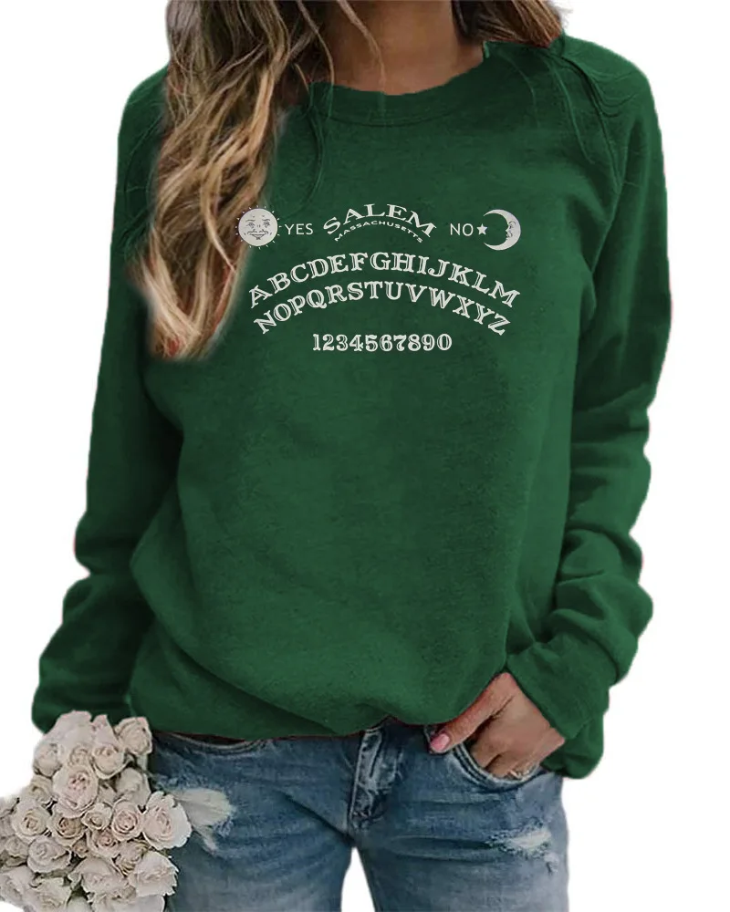 2021 Autumn Long Sleeve Women Hoodies Black Grunge Oversized Hoodies Gothic Harajuku Streetwear Chic Letter Print Hoodies XXXL