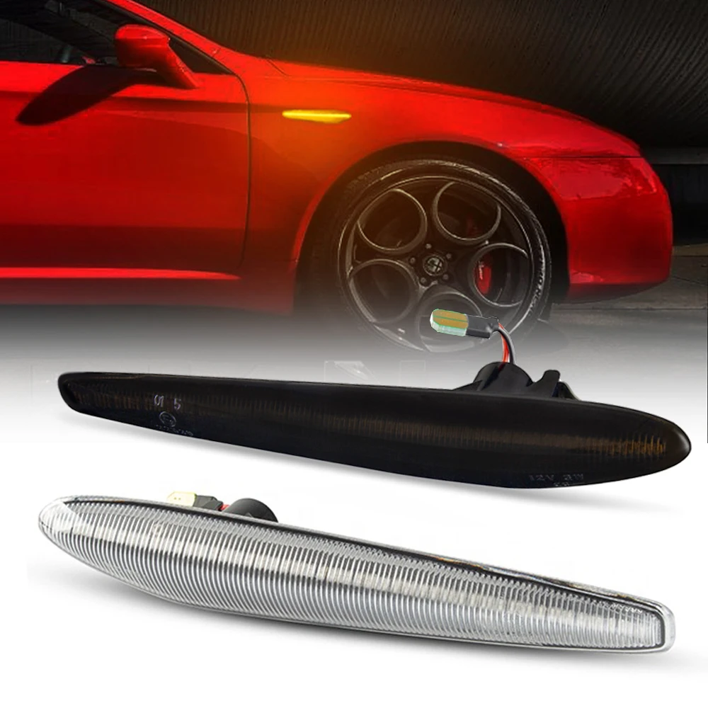 2 шт. светодиодный динамический сигнал поворота светильник крыло переднего авто